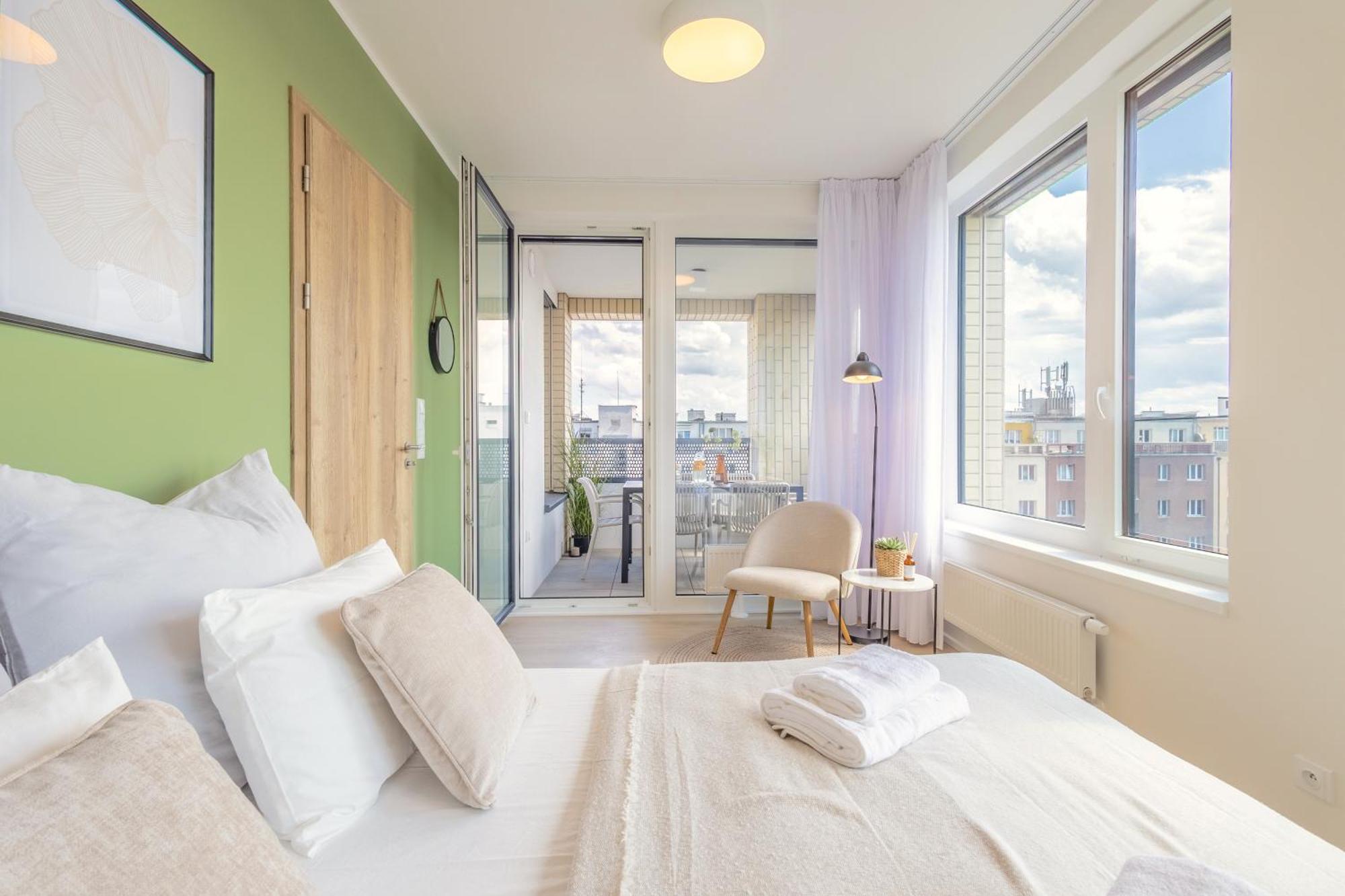Bright 2Br - 7Th Floor, Balcony, Free Parking By Gravity Prague Apartment Екстериор снимка